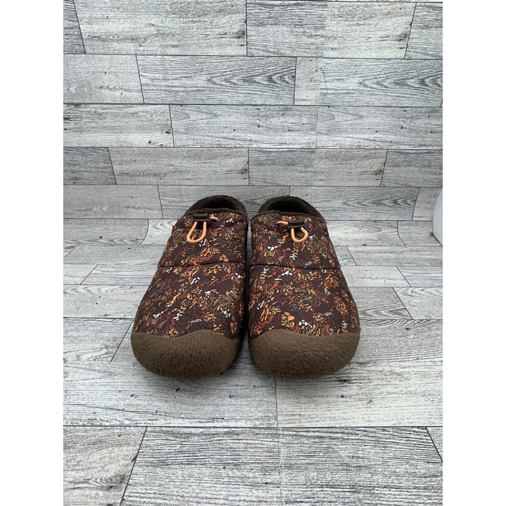 Keen Howser II Harvest Slippers Women Sz 11 Brown Multi Abstract Fleece Lined - Picture 4 of 14